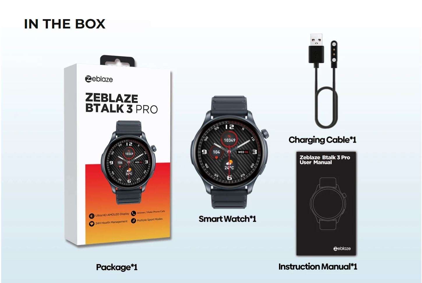 Zeblaze Btalk 3 Pro Amoled Smartwatch | Gadget Club BD
