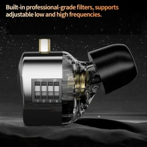 Kz Castor Dual Driver Tuning Adjustable IEM Earphones