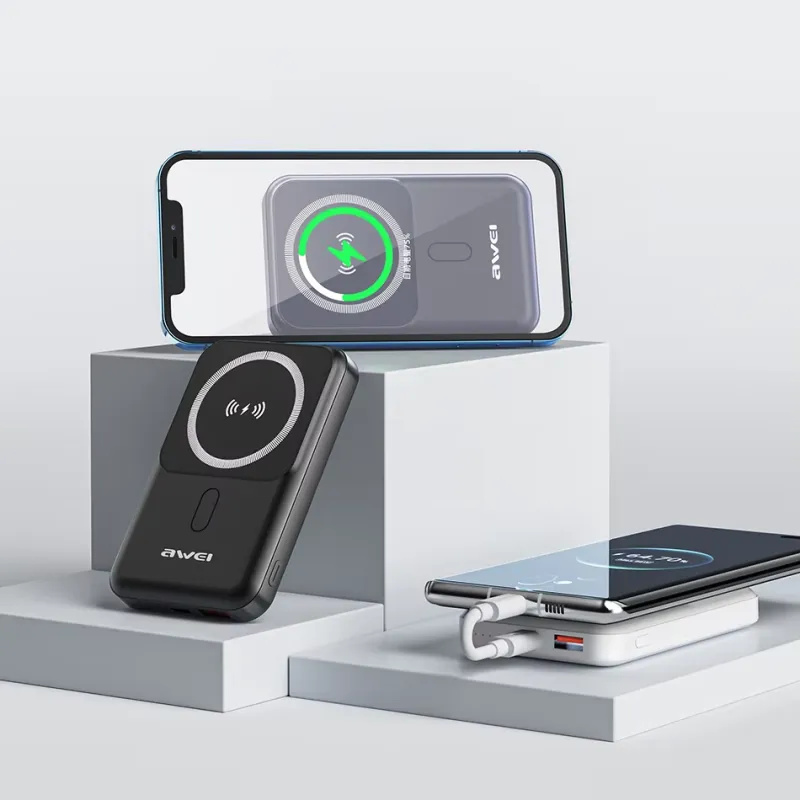 Awei P139K 10000mAh 22.5W Magnetic Wireless Power Bank