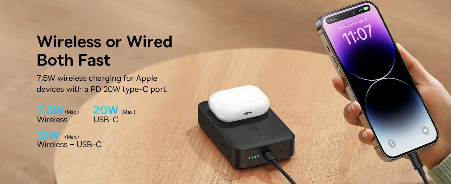 Baseus Magnetic Mini 20w 20000mAh Wireless Power Bank