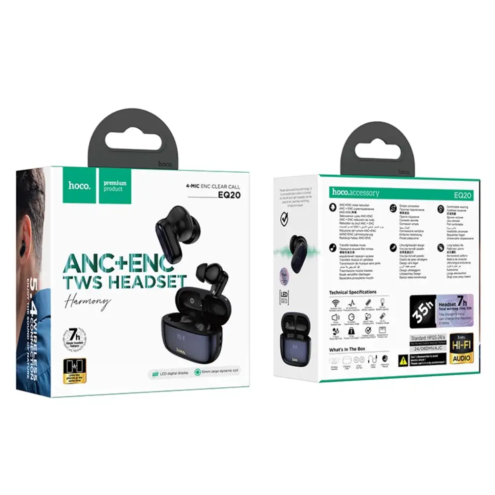 Hoco EQ20 True Wireless BT5.3 Earbuds