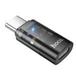Hoco UA36D Transparent Type-C male to Lightning female Converter