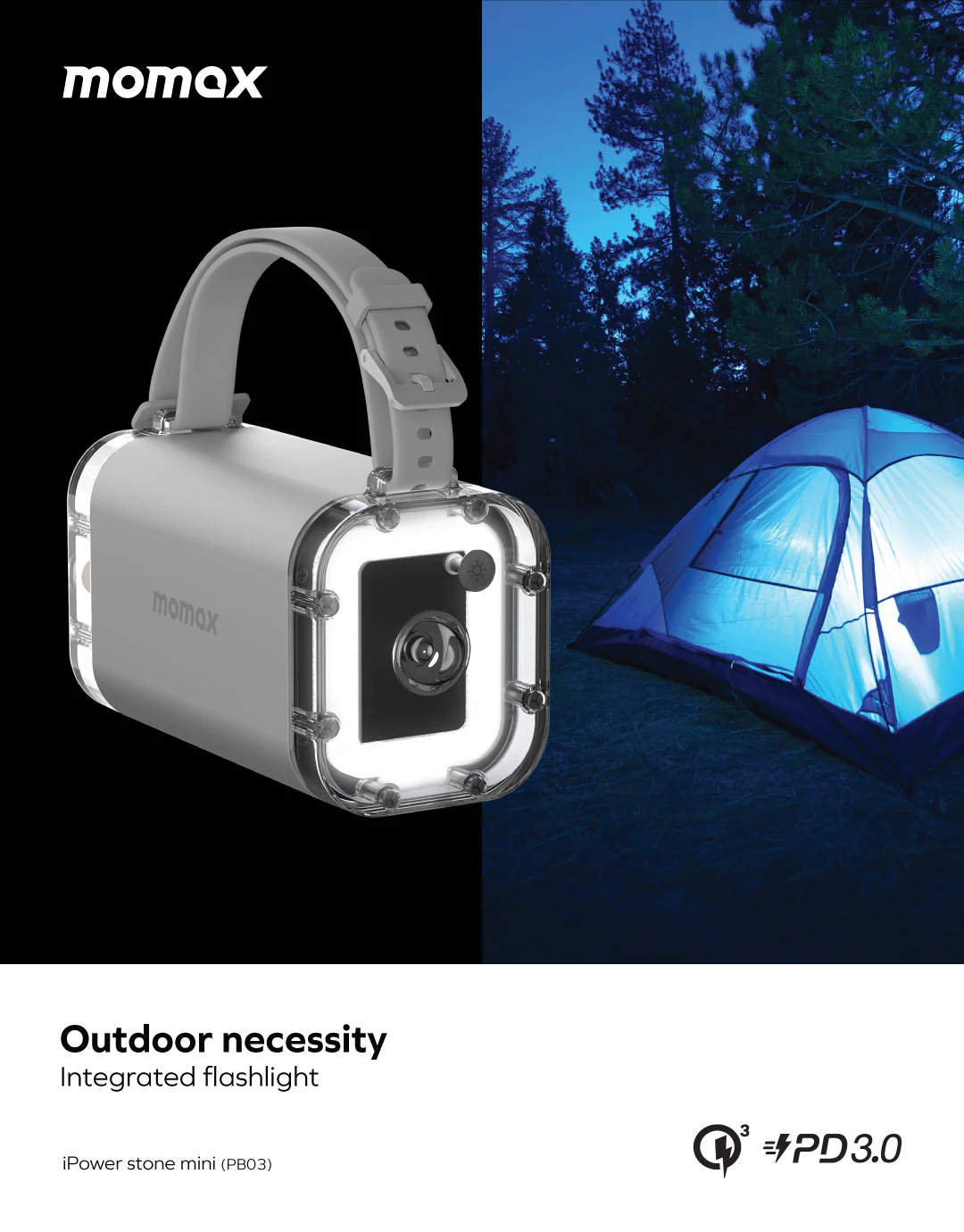 Momax PB03 iPower Stone Mini Outdoor Power Station 40000mAh