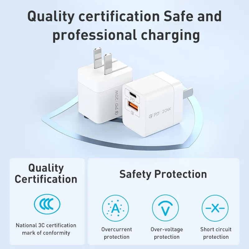 Momax UM36CN 20W PD Dual Port Wall Charger