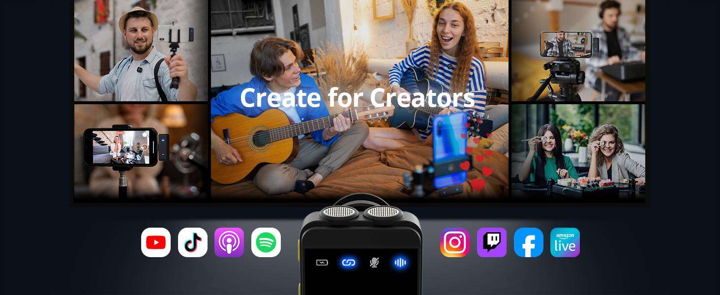 WiWU Wi-WM005 Duo Wireless ANC Microphone