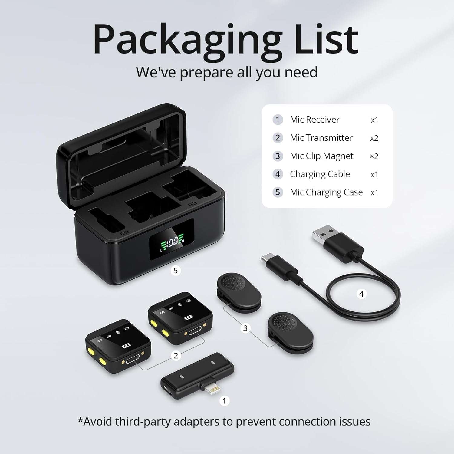 WiWU Wi-WM005 Duo Wireless ANC Microphone