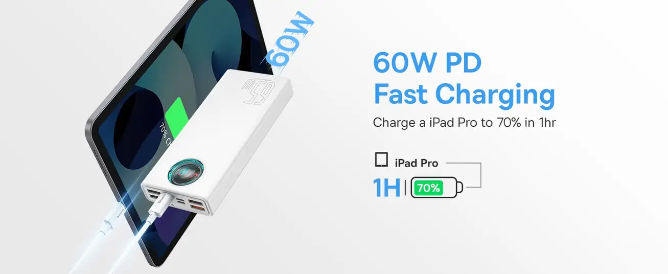 Baseus Amblight Digital Display 30000mAh 65W Fast Charging Power Bank
