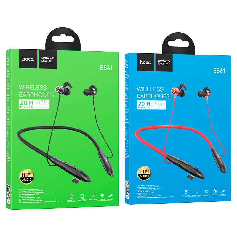 Hoco ES61 True Wireless In-Ear Bluetooth Neckband Earphones