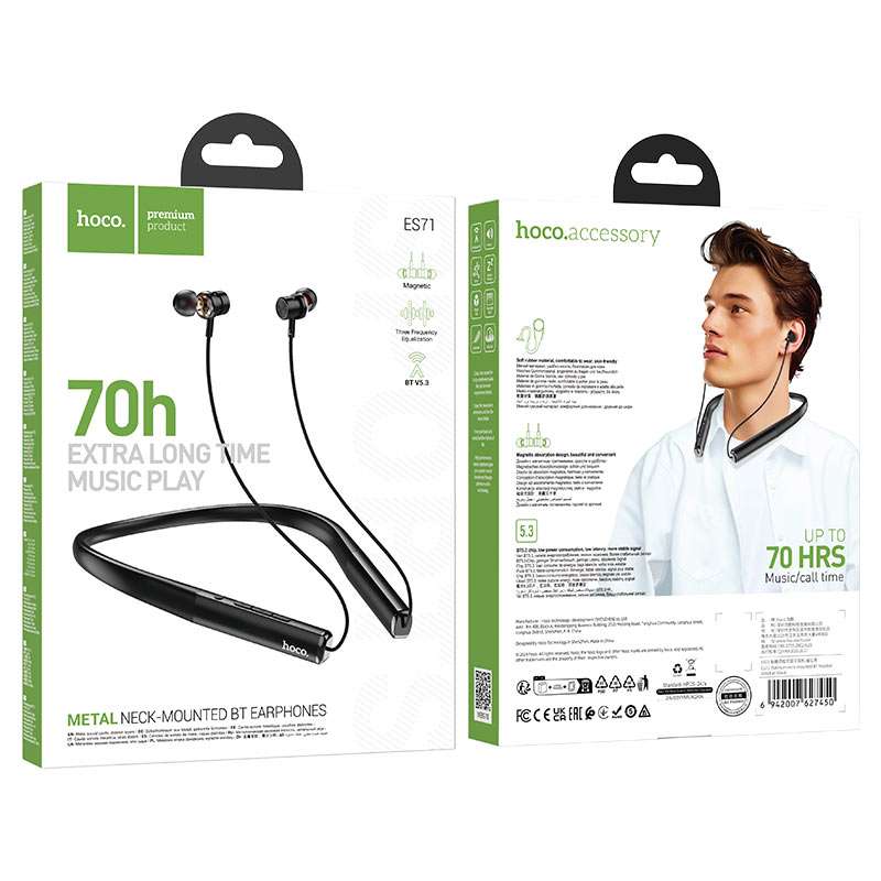 Hoco ES71 True Wireless In-Ear Bluetooth Neckband Earphones