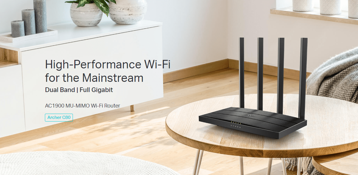 TP-Link Archer C80 Dual-Band AC1900 Gigabit WiFi Router