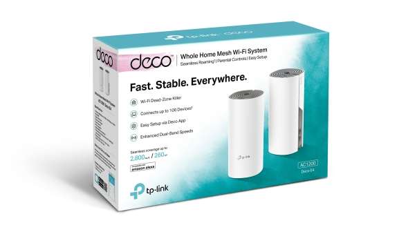 TP-Link Deco E4 Dual-band Mesh Router AC1200 (2 Pack)