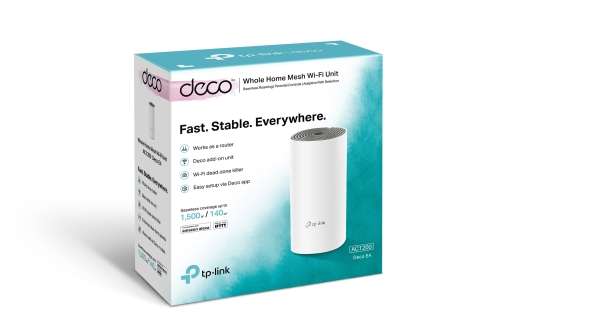 TP-Link Deco E4 Dual-band Mesh Router AC1200 Single Pack
