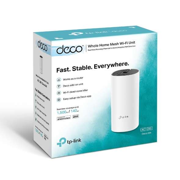 TP-Link Deco M4 Dual-Band Mesh Router AC1200 (Single Pack)