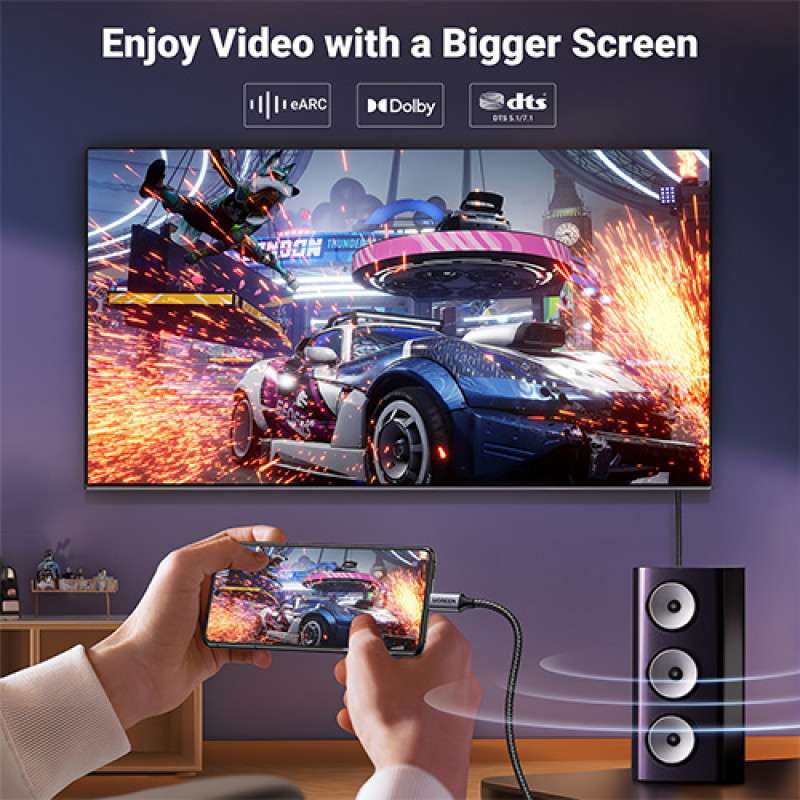 UGREEN CM556 (25839) USB-C to DisplayPort 8K Cable 3M