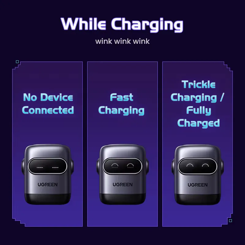 UGREEN UNO X662 QPai Robot 65W GaN Charging Adapter