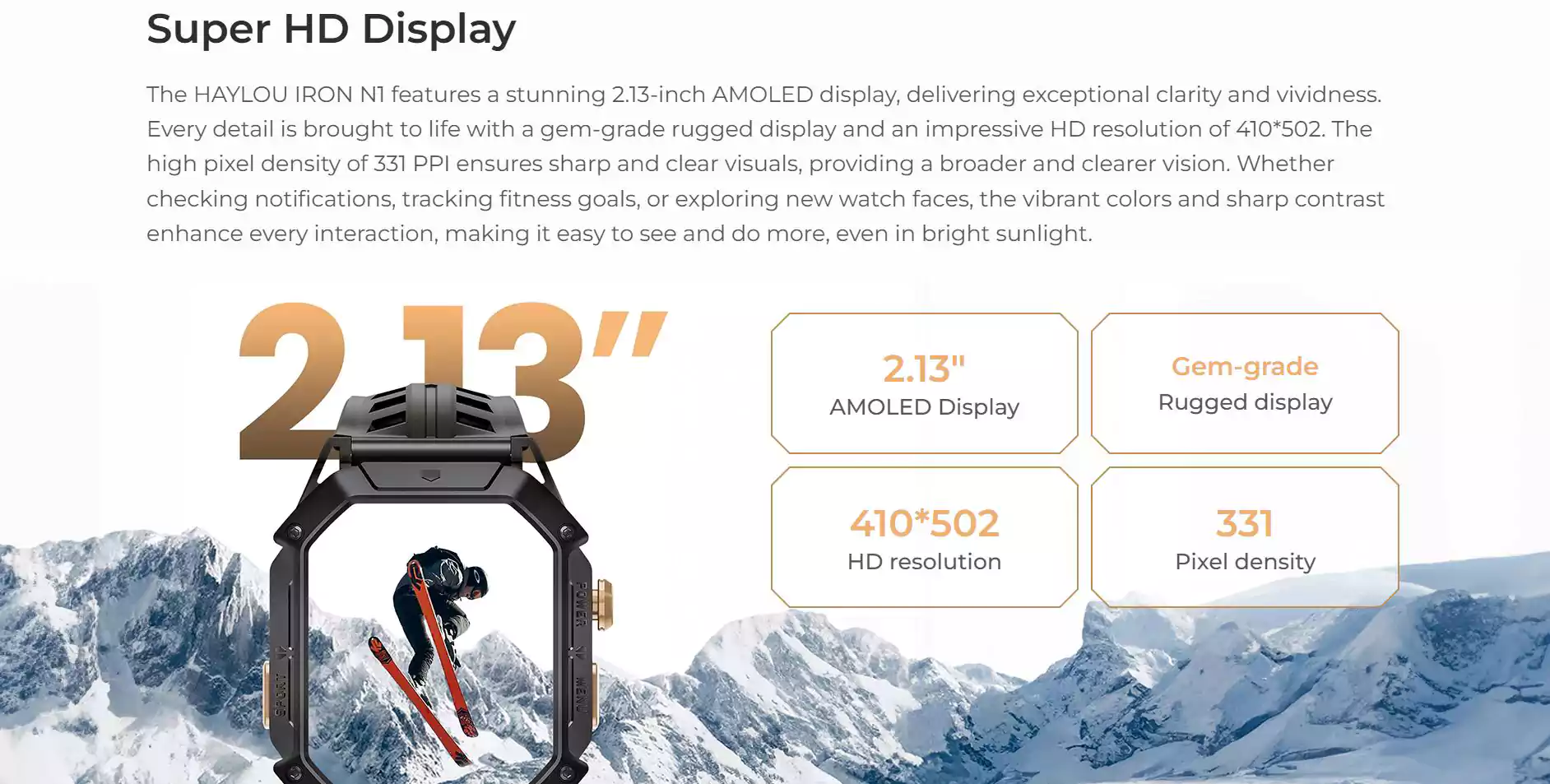 HAYLOU-IRON-N1-Military-Standard-Smartwatch price in bd