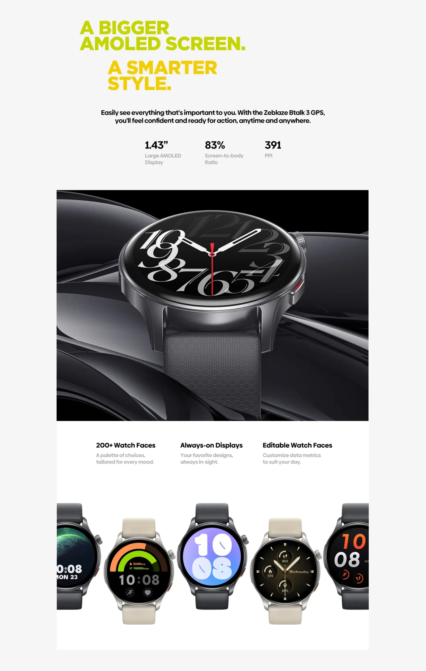 Zeblaze-Btalk-3-GPS-1.43-HD-AMOLED-Smartwatch price