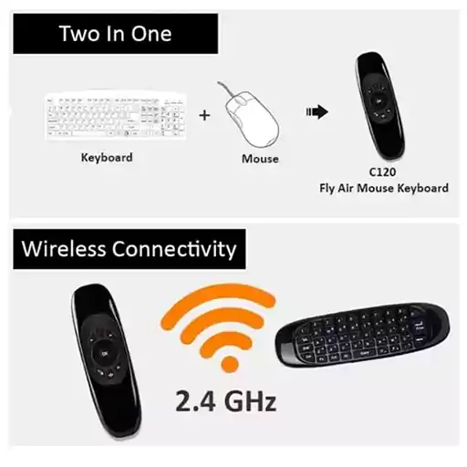 C120-Air-Mouse-Wireless-Keyboard-2.4G-Wireless-Mouse-For-Tv-Mobile-Pc-Laptop price in bd