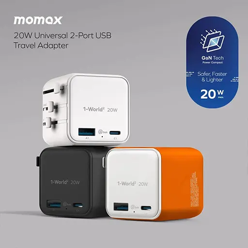 Momax-UA29-20W-Dual-Port-Travel-Adapter