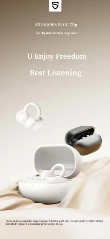 SoundPEATS-POP-Clip-Ear-Wireless-Earbuds
