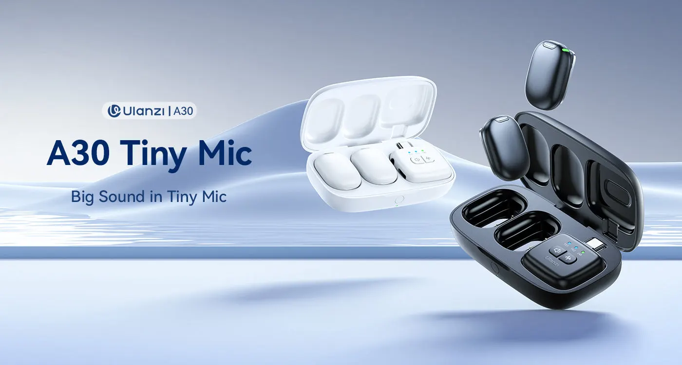 Ulanzi-A30-Tiny-Wireless-Lavalier-Microphone