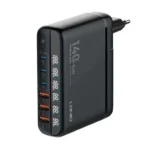 LDNIO A6140C 6 USB Ports 140W GaN Charger LED Display