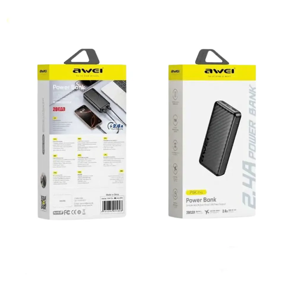 Awei-P6K-Pro-20000mAh-Fast-Charging-Power-Bank price in bangladesh