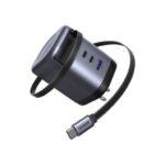 UGREEN Nexode X606 100W Charger with Retractable USB-C Cable - Image 2