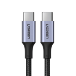 UGREEN US316 USB-C to USB-C 100W Braided Cable- 480Mbps - Image 2