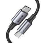 UGREEN US316 USB-C to USB-C 100W Braided Cable- 480Mbps