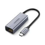 Ugreen CM255 1000mbps PD Type-C to RJ45 Charging Adapter
