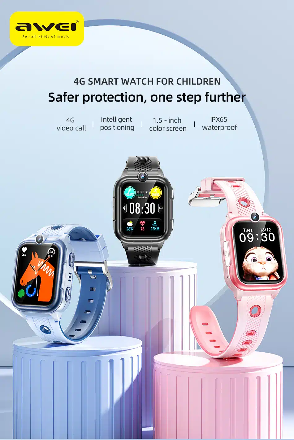 Awei-H30-4G-Kids-Smartwatch buy online in Bangladesh