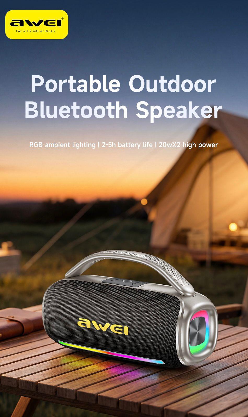 buy Awei-Y887-Pro-Portable-Outdoor-Bluetooth-Speaker