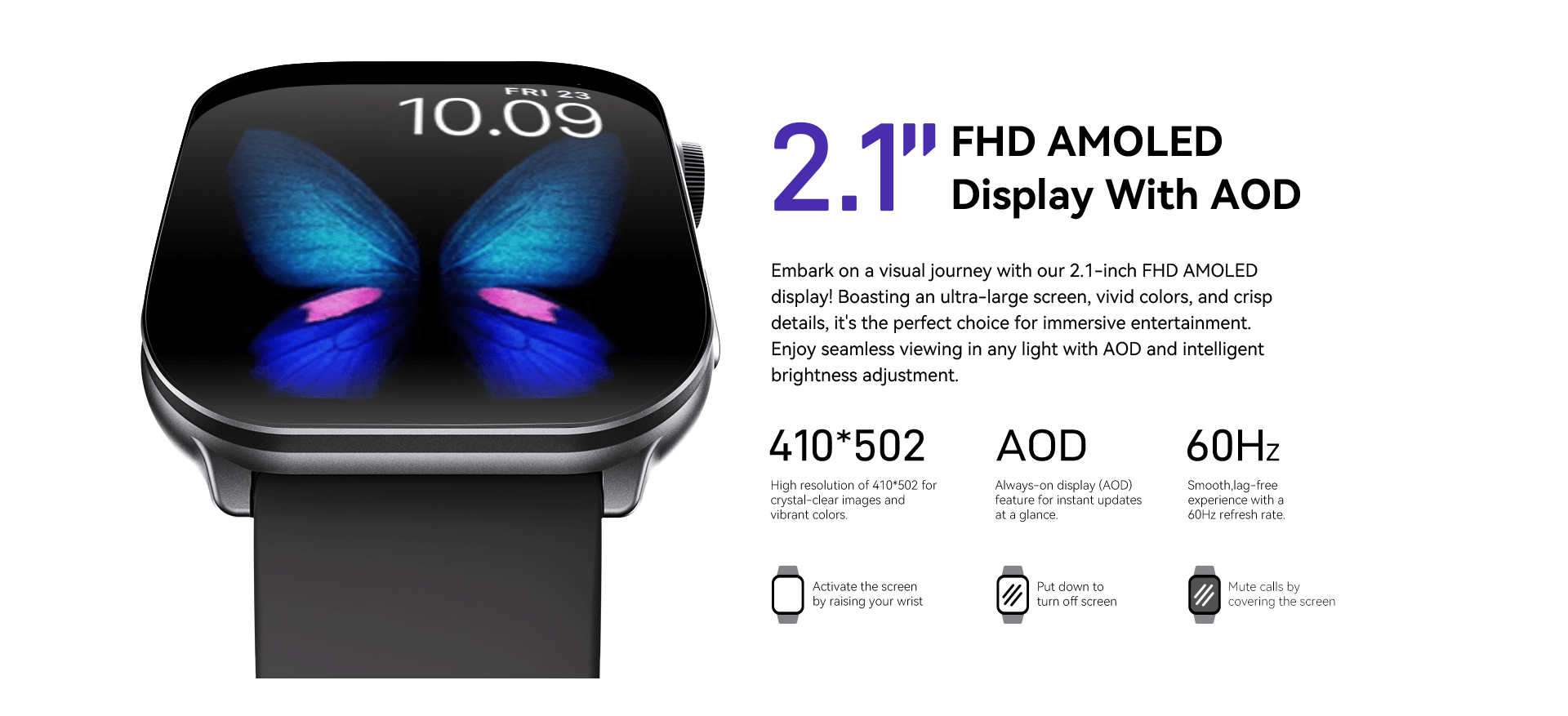 Kieslect-Balancs-D1-Smartwatch display