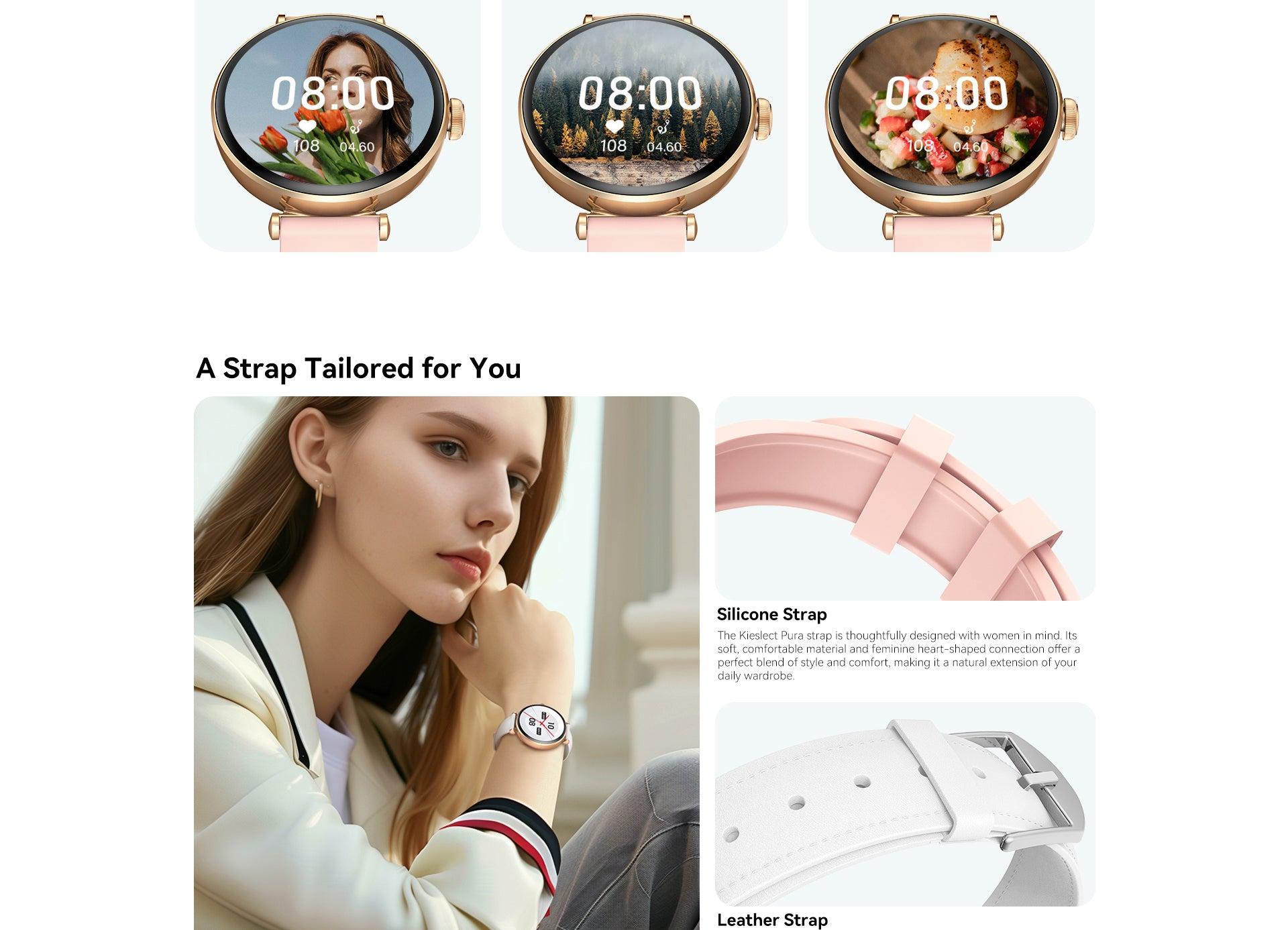 Kieslect-Pura-ELE-Smart-Watch display