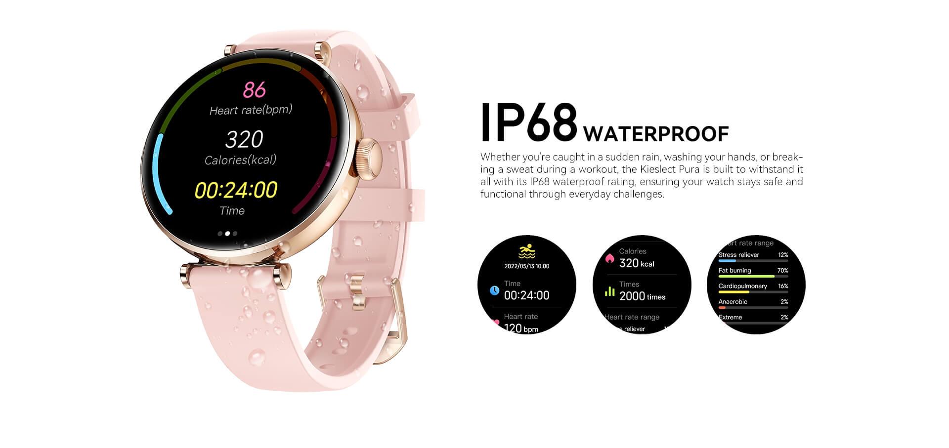 Kieslect-Pura-P1-Lady-Smartwatch display
