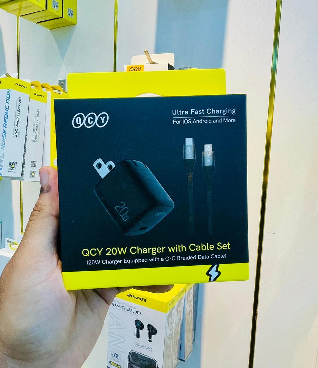 QCY-CK02-MG-20W-Fast-Charger-with-Braded-USB-C-to-C-Cable-Set price in bangladesh