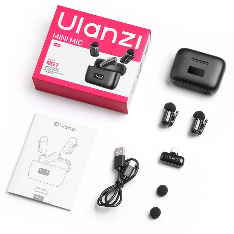 Ulanzi-A200-Mini-Wireless-Lavalier-Microphone price in bangladesh
