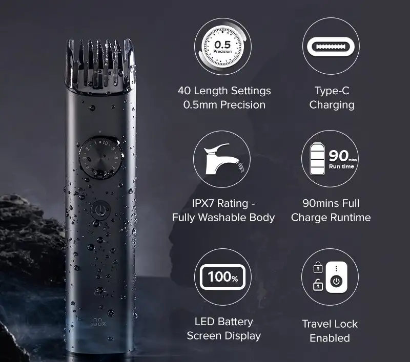 Xiaomi-Mi-Beard-Trimmer-XXQ01HM-IPX7-Waterproof