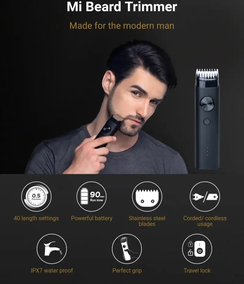 Xiaomi-Mi-Beard-Trimmer-XXQ01HM-IPX7-Waterproof price in bangladesh