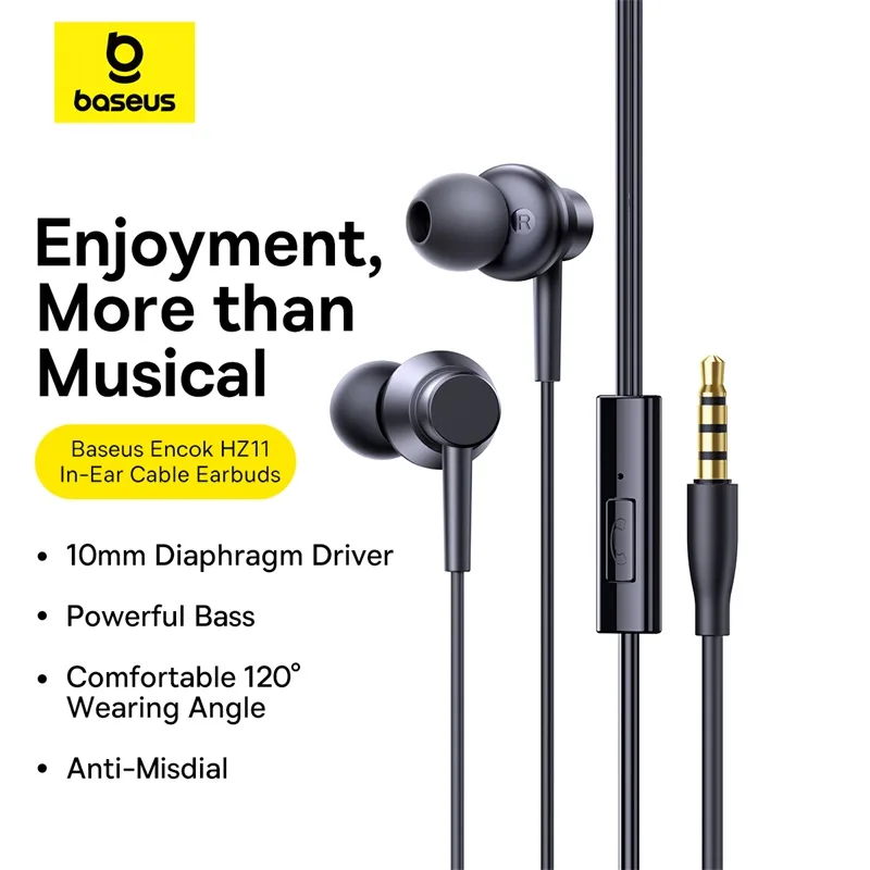Buy Baseus HZ11 3.5mm Wired Earphones