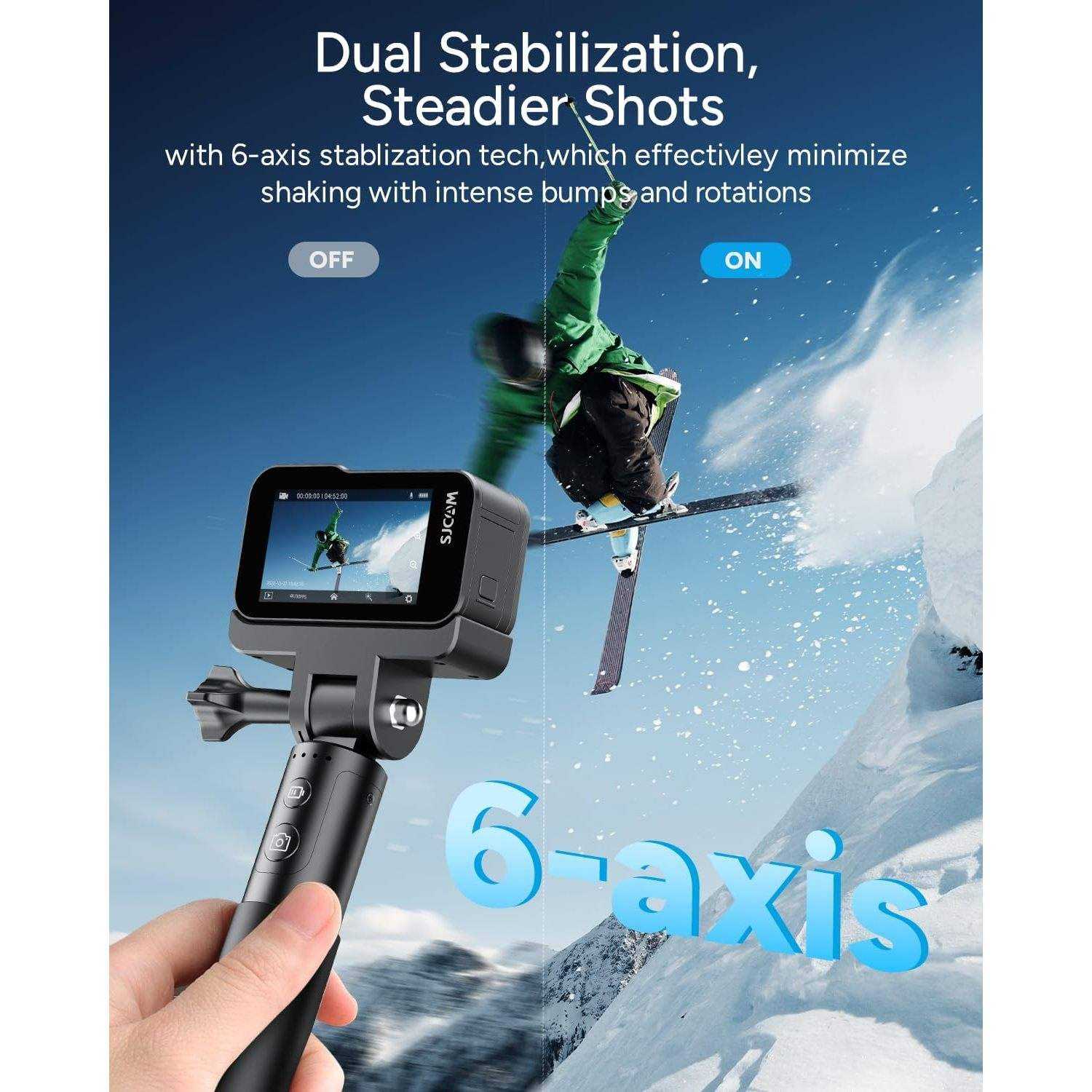 SJCAM SJ20 Dual Lens Action Camera Handheld Charging Combo price