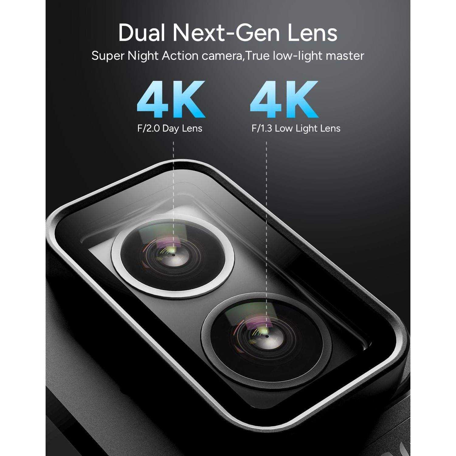 SJCAM SJ20 Dual Lens Action Camera Handheld Charging Combo price in BD