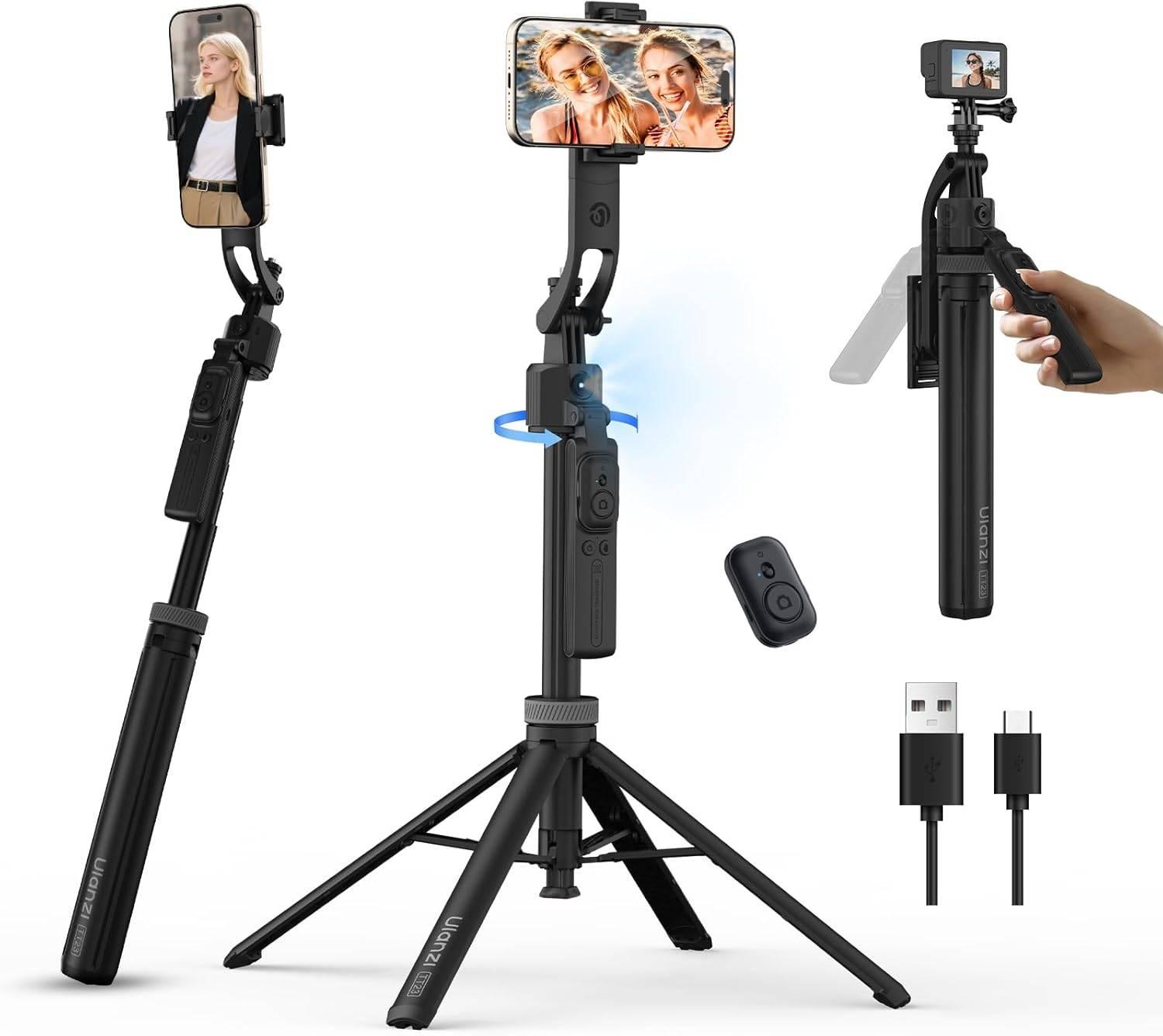 Ulanzi TT23 AI Auto-Tracking Selfie Stick Tripod