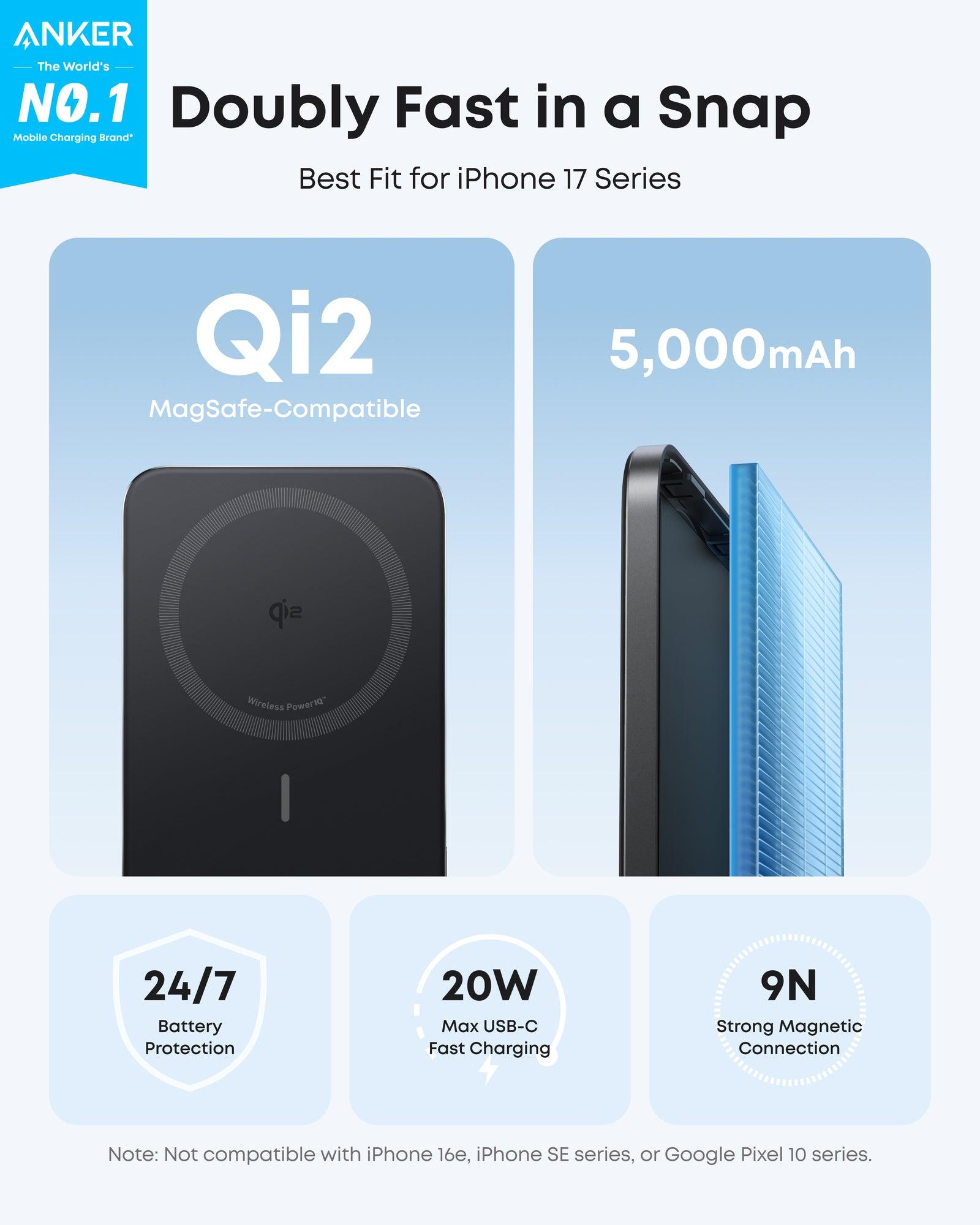 Anker A1665 Nano MagGo 5K Power Bank