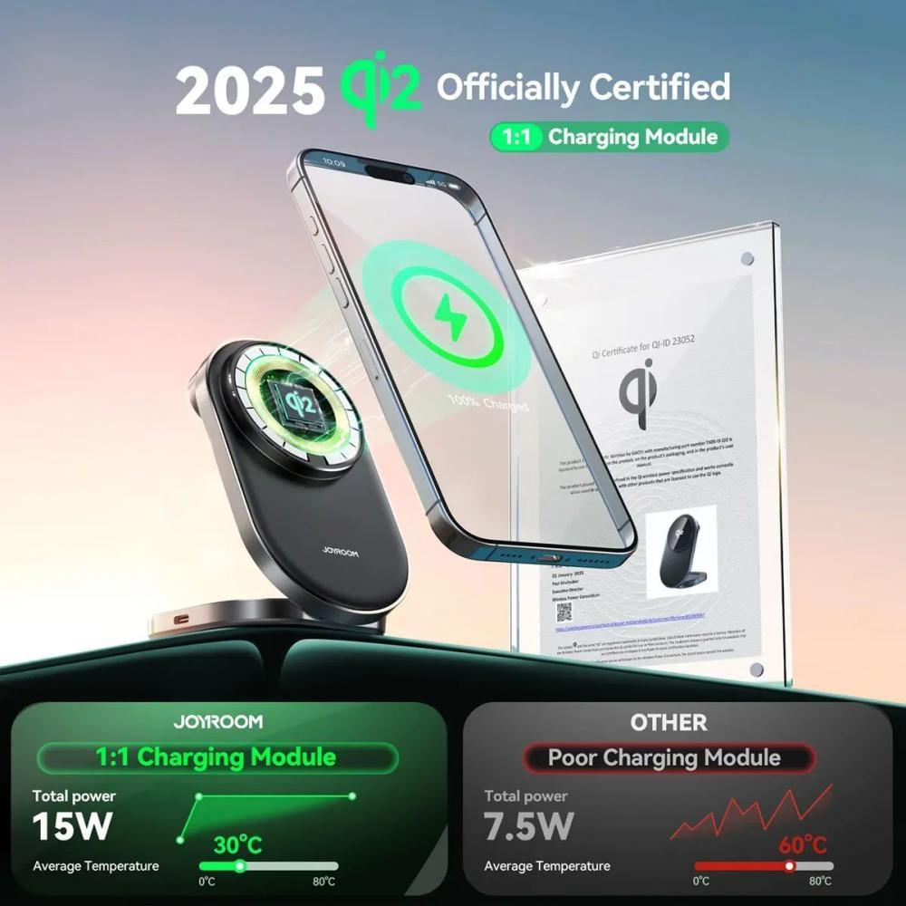 Buy JOYROOM Qi2 JR-W17 15W Magnetic 3-in-1 Charger