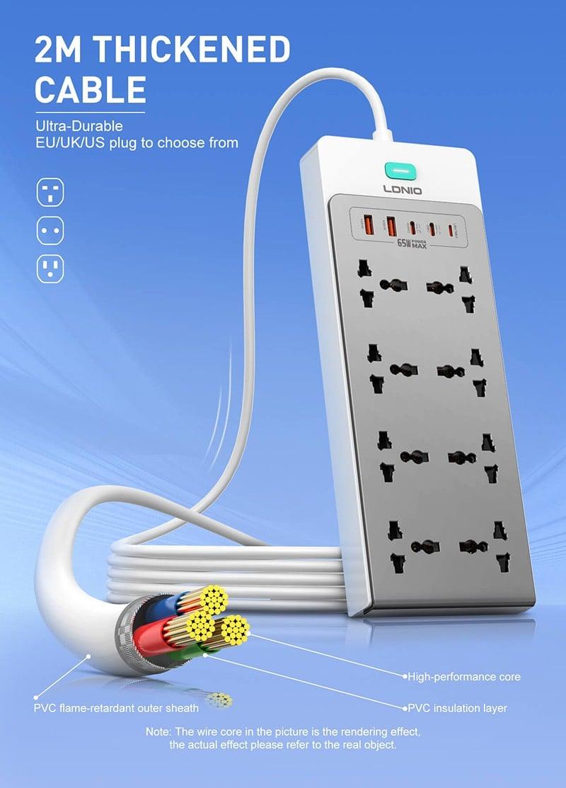 LDNIO SC4 65W GaN Fast Charging Power Strip price