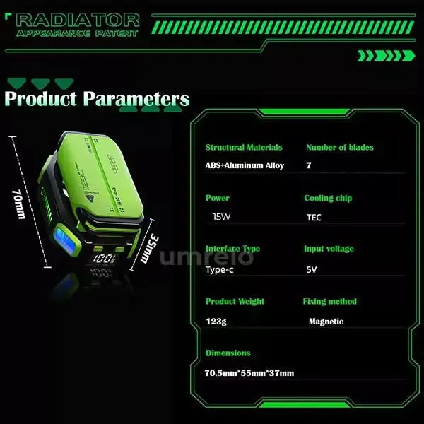 Xundd XDOT-080 Magnetic Phone Cooler Buy Oline in Bangladesh