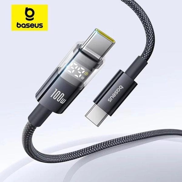 baseus display 2 100w fast charging led cable price in bangladesh