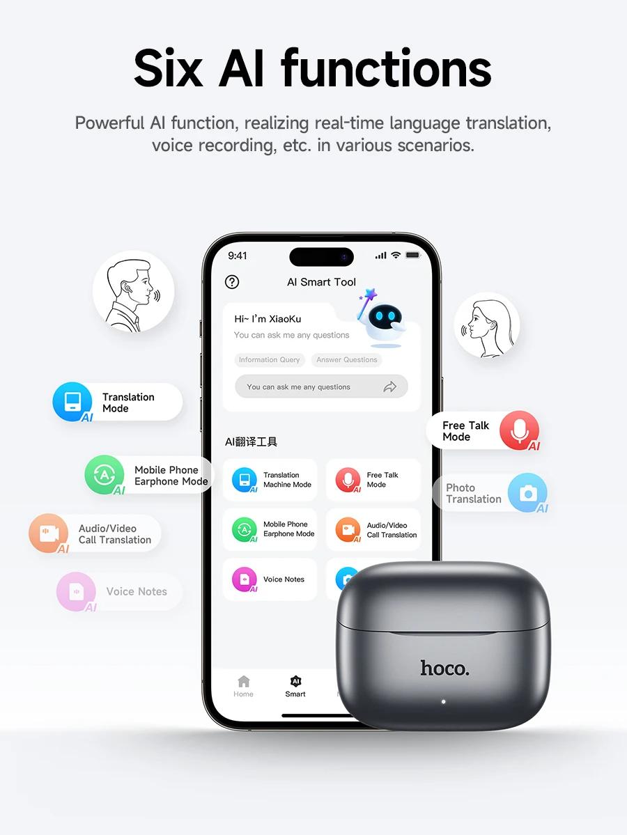 Hoco EQ27 AI Translation Earbuds